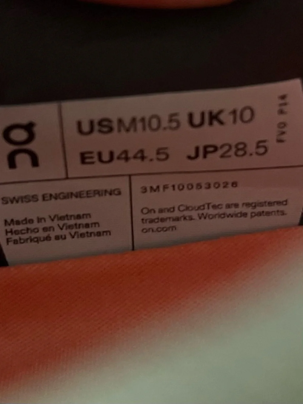 On Cloud 6 Push LIGHTWEIGHT Mens Size 10.5 Running Shoes Sneakers Lavender Red - Picture 11 of 12